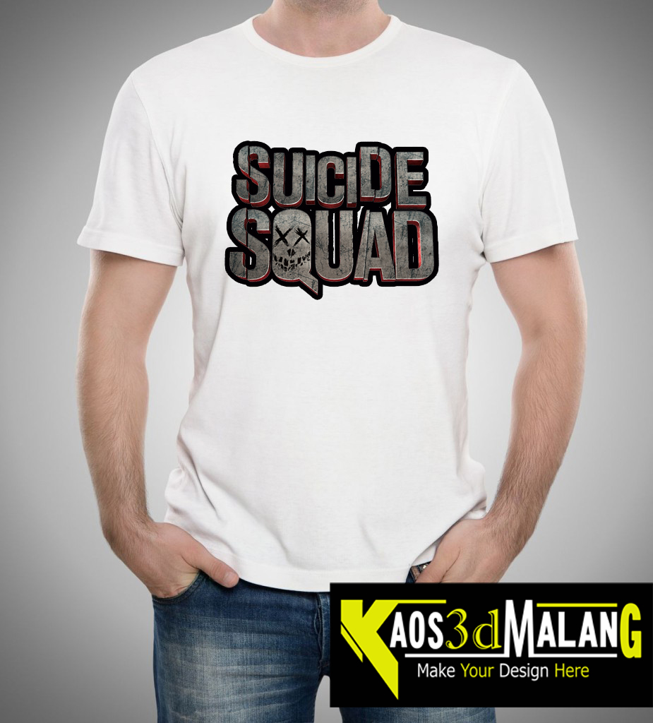 Kaos Suicide Squad Logo KAOS 3D MALANG