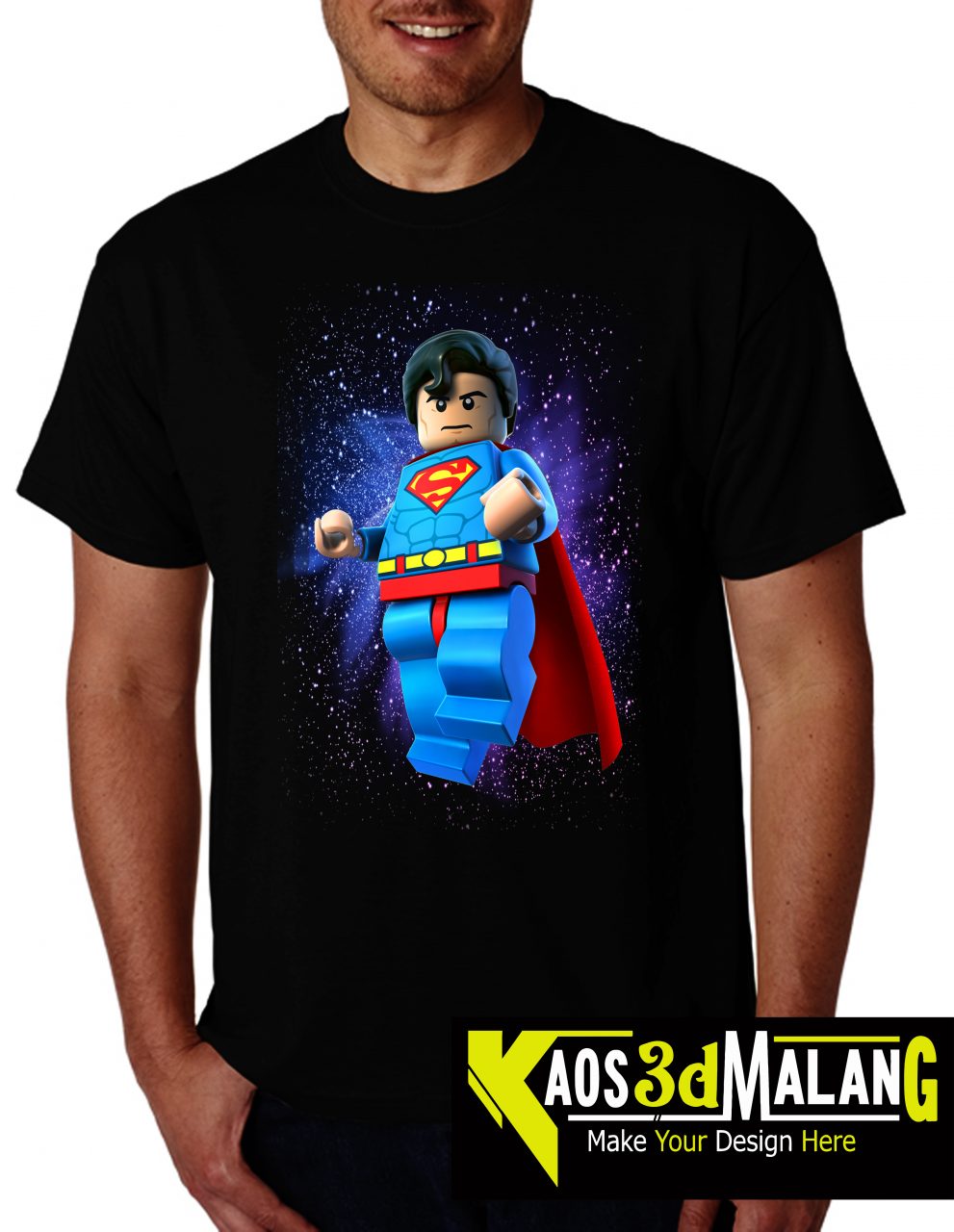 Kaos Lego 3D Superman KAOS 3D MALANG