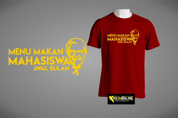 Kaos Mahasiswa Menu Makan Awal Bulan KFC