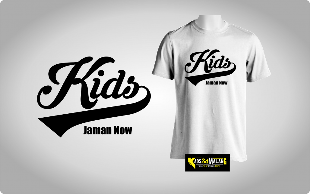  Kaos  Kids Jaman Now KAOS 3D MALANG 