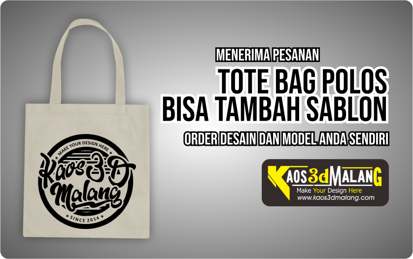 Tote Bag Polos Bisa Tambah Sablon