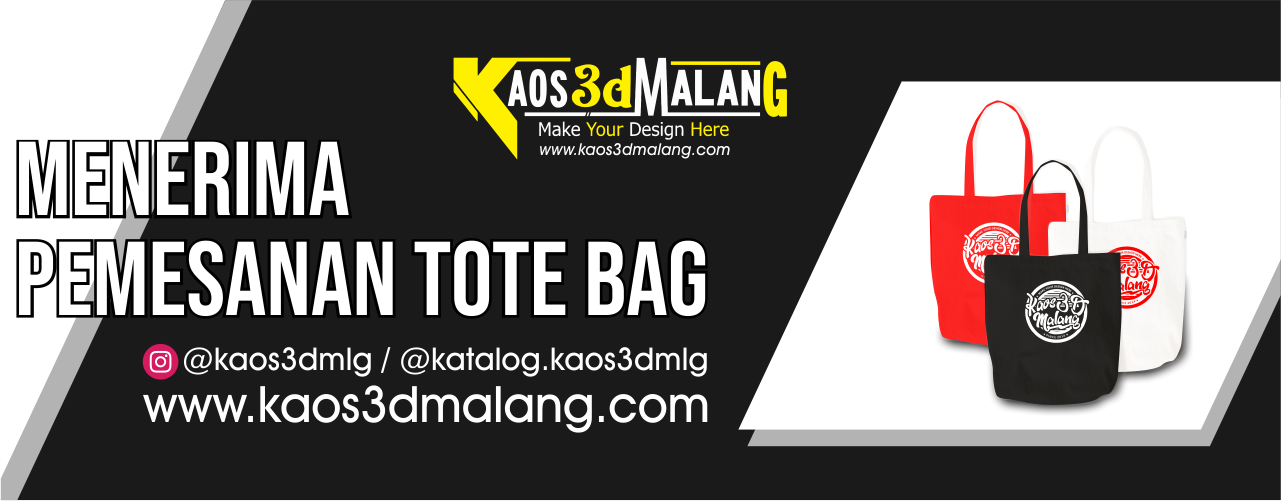 TOTE BAG  KAOS 3D MALANG