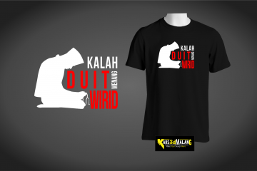 Kaos Santri Kalah Duit Menang Wirid