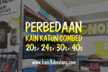 Perbedaan Kaos Katun Combed 20s, 24s, 30s dan 40s