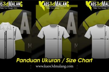 panduan ukuran atau Size Chart