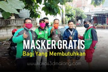 Pembagian Masker Gratis Untuk Masyarakat Malang Yang Membutuhkan