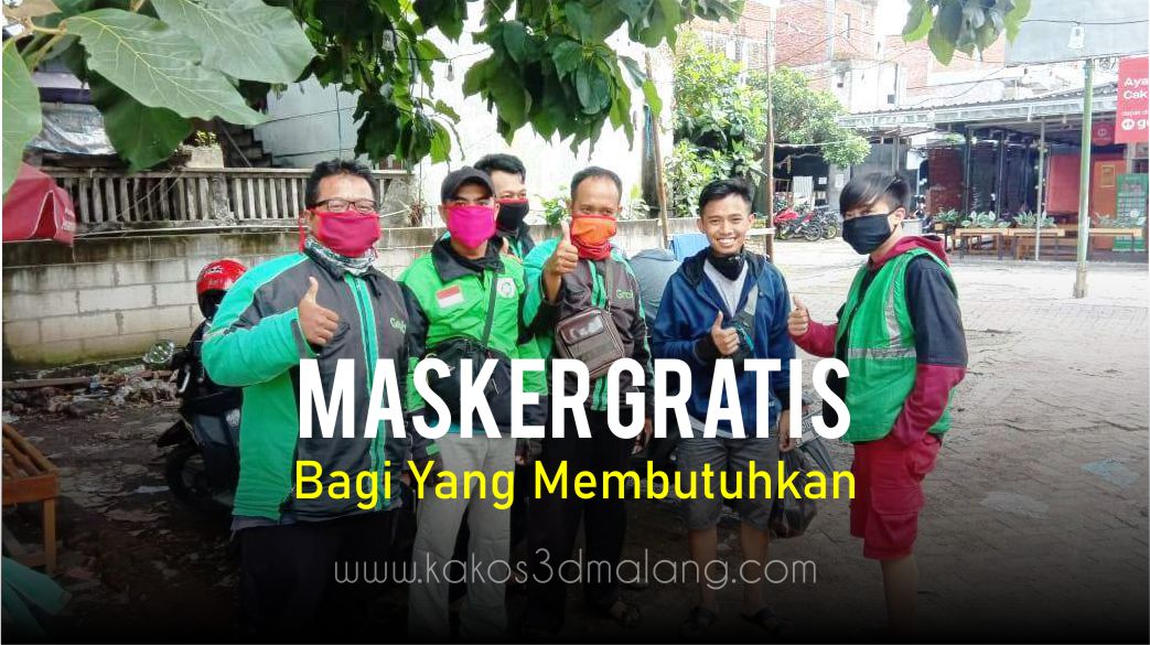 Pembagian Masker Gratis Untuk Masyarakat Malang Yang Membutuhkan