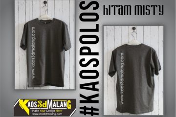 Kaos Polos Warna Hitam Misty