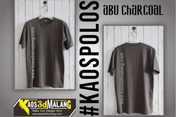 Kaos Polos Warna Abu Charcoal