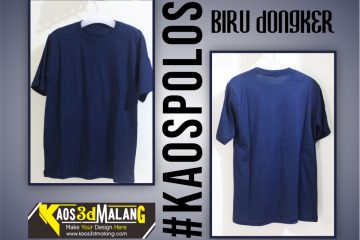 Kaos Polos Warna Biru Dongker