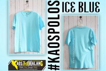 Kaos Polos Biru Ice Blue