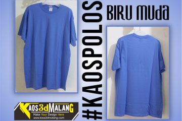 Kaos Polos Warna Biru Muda