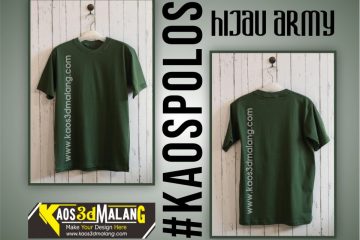 Kaos Polos Warna Hijau Army