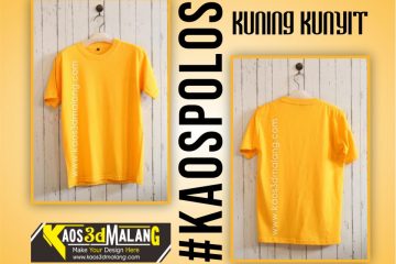 Kaos Polos Kuning Kunyit