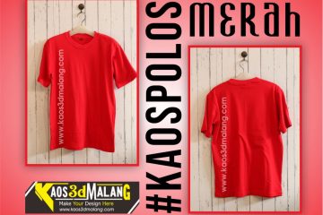 Kaos Polos Warna Merah