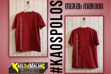 Kaos Polos Merah Maroon