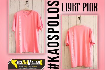 Kaos Polos Warna Pink Light