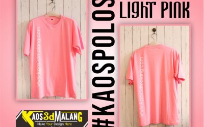 Kaos Polos Warna Pink Light