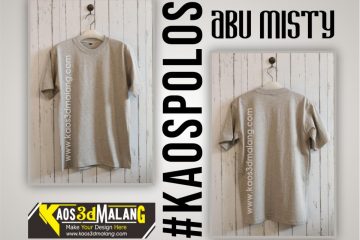 Kaos Polos Warna Abu Misty