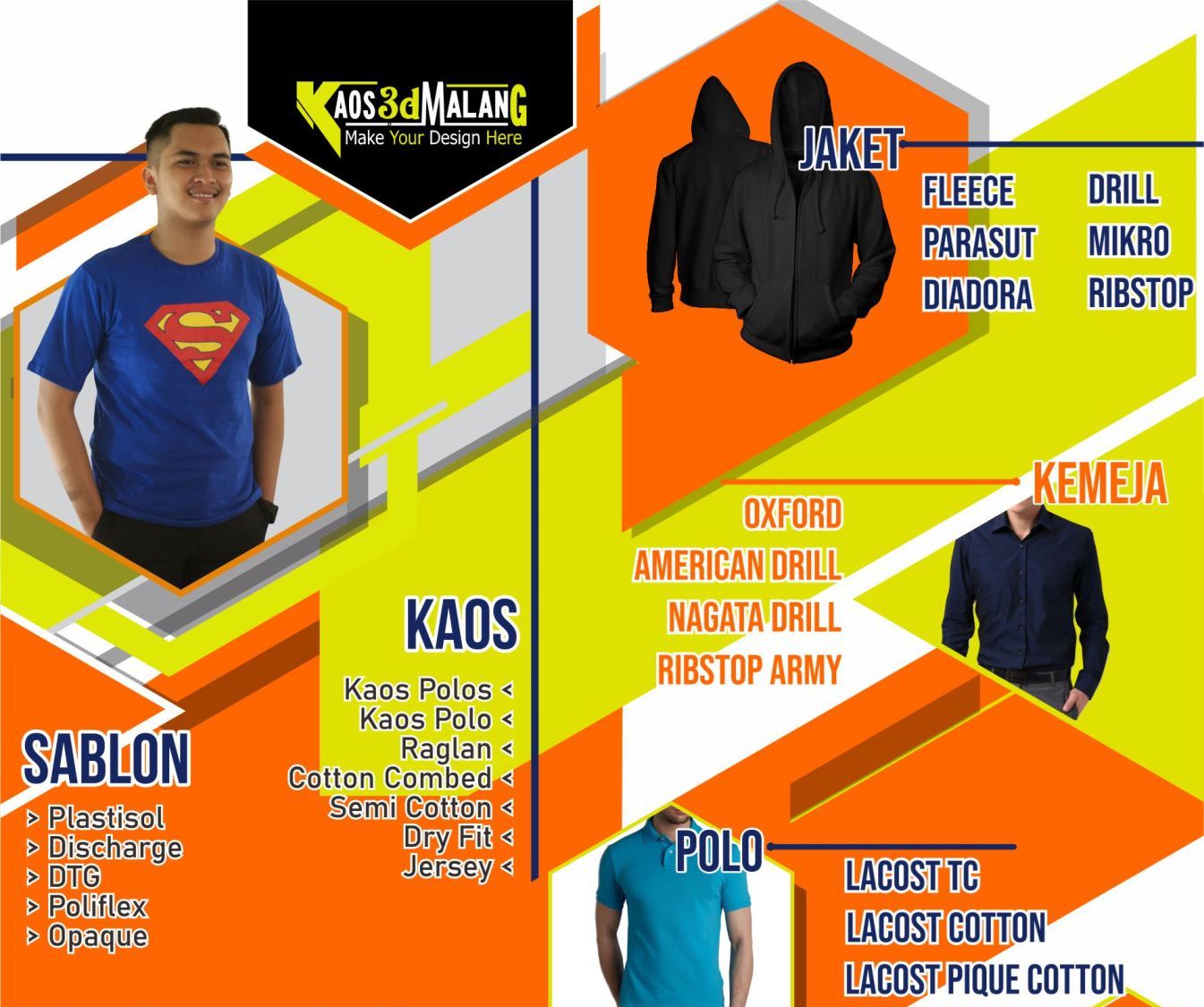 Kaos 3D Malang Banner